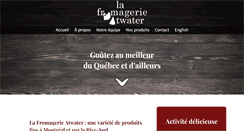 Desktop Screenshot of fromagerieatwater.ca